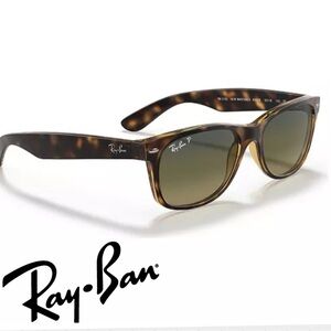 🕶️ Ray-Ban New Wayfarer Tortoise Polarized Unisex Sunglasses